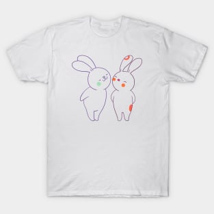 Cute couple love bunny-Valentines T-Shirt